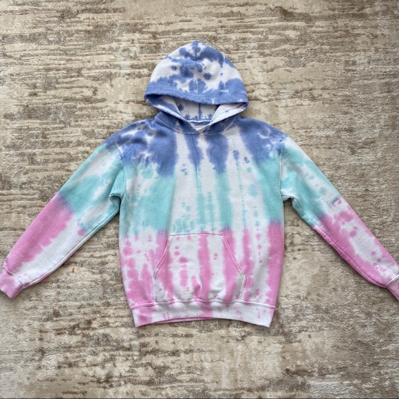 guess rainbow hoodie